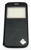 Луксозен кожен калъф тефтер със стойка FLEXI Terry Design за Samsung Galaxy Note 3 Neo N7505 черен